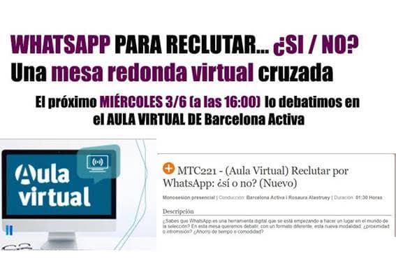 WhatsApp como herramienta de reclutamiento